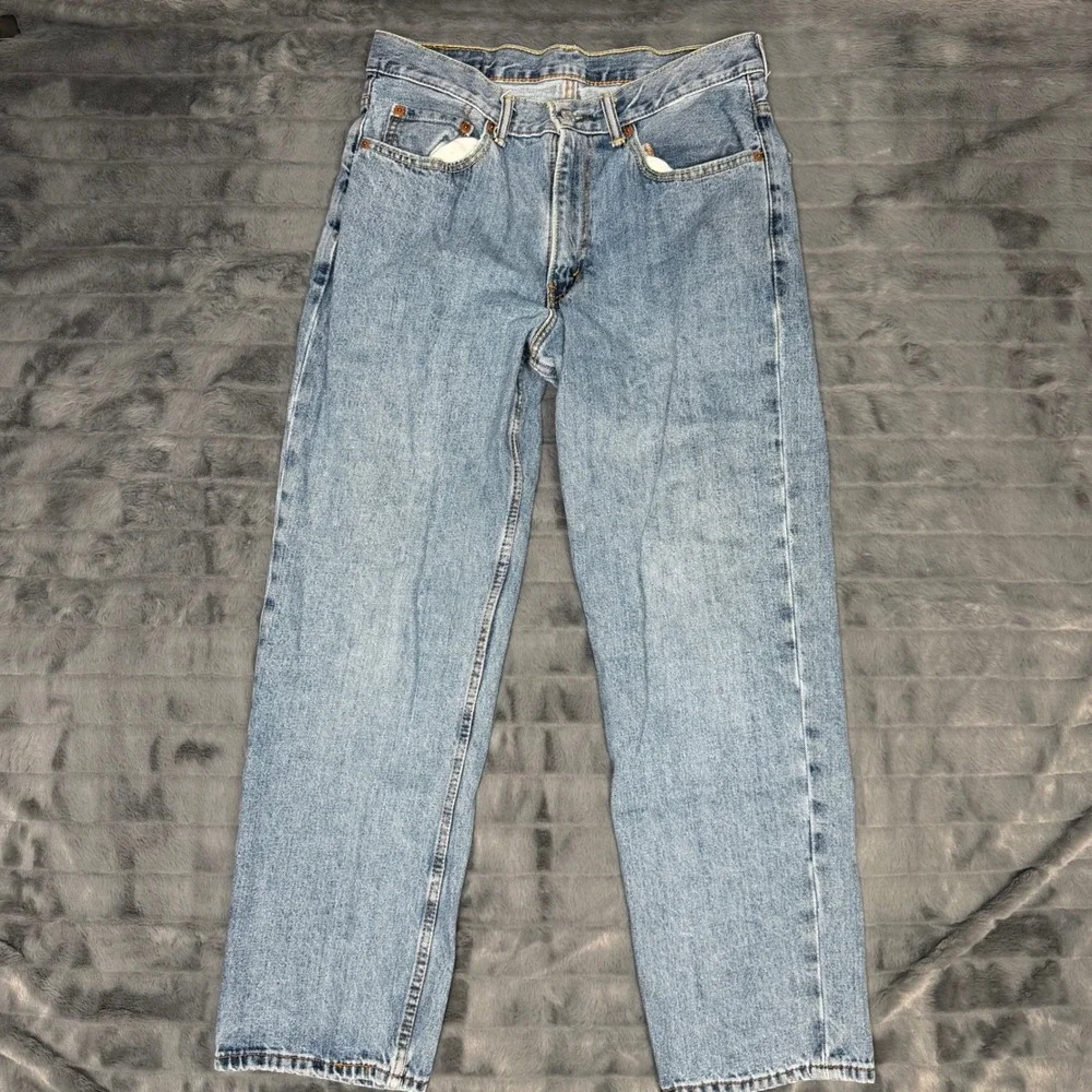 Levis 550 Relaxed Fit Jeans Mens 32x30 Light Wash Blue Denim Pants 6613